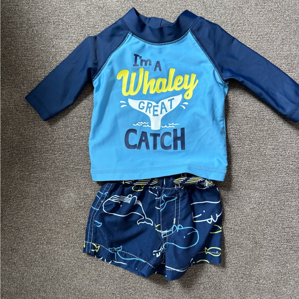 3 boys bathing suits size 0-3 months - Picture 2 of 2